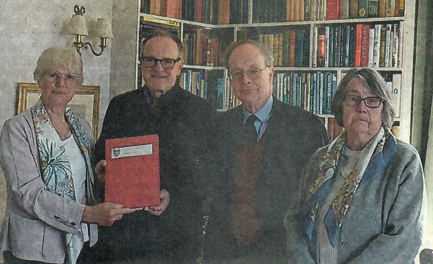 Photograph (left to right) Nicola, Lady Jackson, Alexander Scott the Lord Lieutena