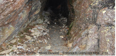 Above Derwent 4 -NY2218 Entrance to Goldscope Mine