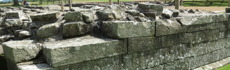 The stone work at the West Gate of Birdoswald fort 