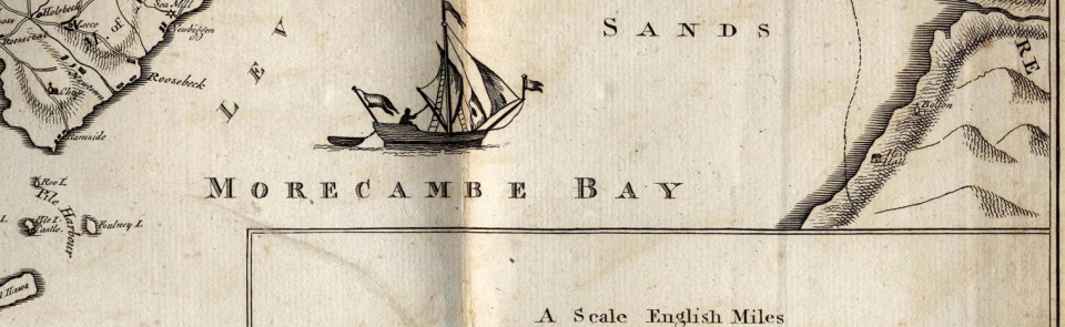 Map from Thomas West, Antiquities of Furness 1774. 